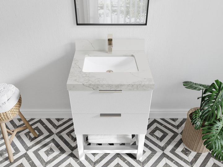 Catalina 24 in. W x 22 in. D Single Sink Bathroom Vanity - photo 12