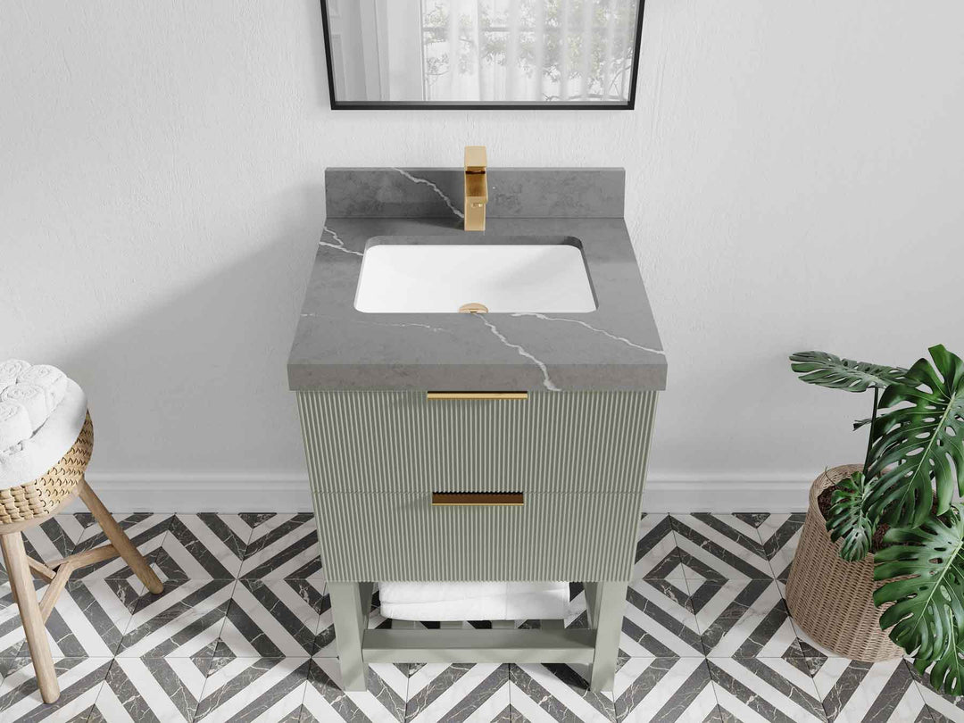 Catalina 24 in. W x 22 in. D Single Sink Bathroom Vanity - Willow Bath and Vanity