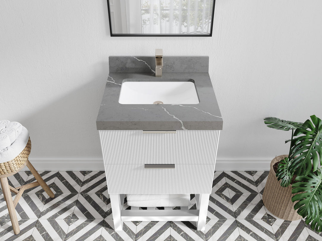 Catalina 24 in. W x 22 in. D Single Sink Bathroom Vanity - Willow Bath and Vanity