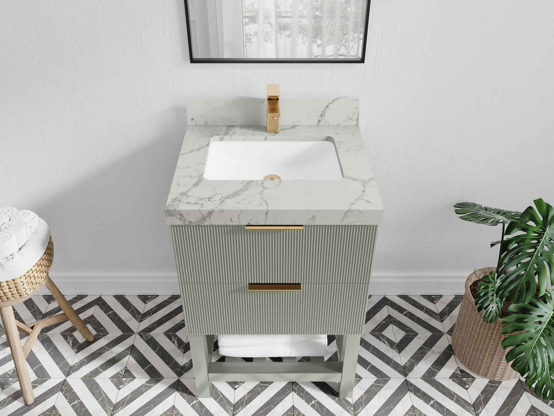 Catalina 24 in. W x 22 in. D Single Sink Bathroom Vanity - Willow Bath and Vanity