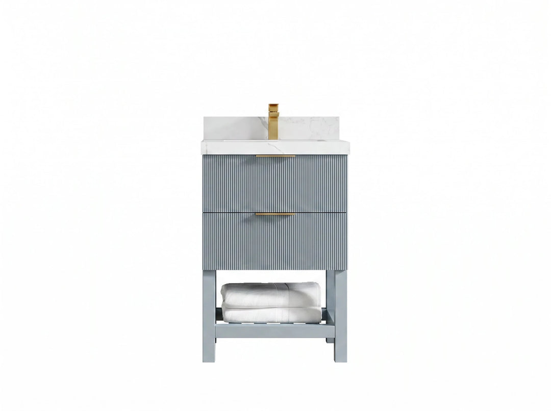 Catalina 24 in. W x 22 in. D Single Sink Bathroom Vanity | 
              
                Blue Heather
                
                  
             - CAT-CAB-BLU-23 - photo №1