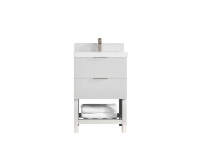 Catalina 24 in. W x 22 in. D Single Sink Bathroom Vanity - Willow Bath and Vanity