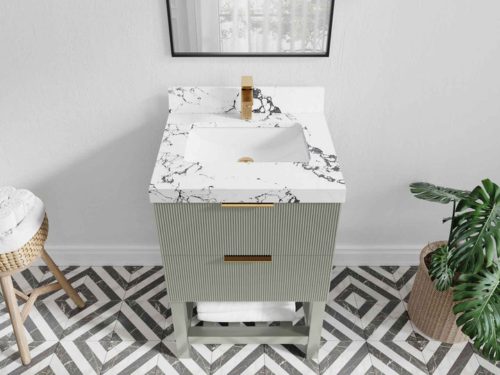 Catalina 24 in. W x 22 in. D Single Sink Bathroom Vanity - photo 37