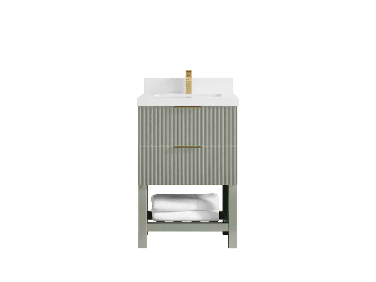 Catalina 24 in. W x 22 in. D Single Sink Bathroom Vanity - Willow Bath and Vanity
