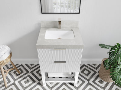 Catalina 24 in. W x 22 in. D Single Sink Bathroom Vanity - Willow Bath and Vanity