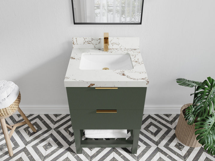 Catalina 24 in. W x 22 in. D Single Sink Bathroom Vanity - photo 37