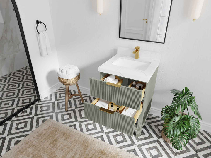 Catalina 24 in. W x 22 in. D Single Sink Bathroom Vanity - photo 3