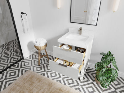 Catalina 24 in. W x 22 in. D Single Sink Bathroom Vanity - Willow Bath and Vanity