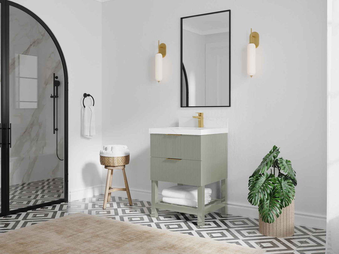 Catalina 24 in. W x 22 in. D Single Sink Bathroom Vanity - Willow Bath and Vanity