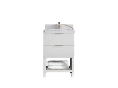 Catalina 24 in. W x 22 in. D Single Sink Bathroom Vanity - Willow Bath and Vanity
