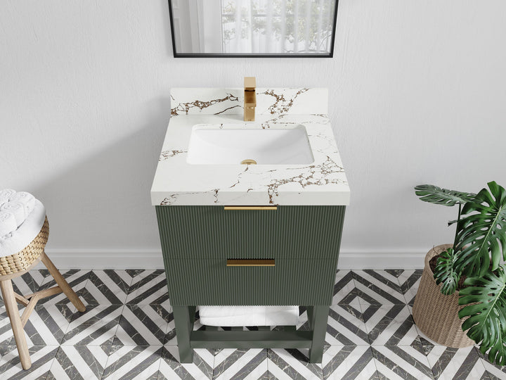 Catalina 24 in. W x 22 in. D Single Sink Bathroom Vanity - photo 35