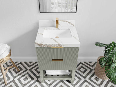 Catalina 24 in. W x 22 in. D Single Sink Bathroom Vanity - Willow Bath and Vanity