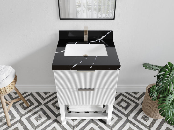 Catalina 24 in. W x 22 in. D Single Sink Bathroom Vanity - photo 8