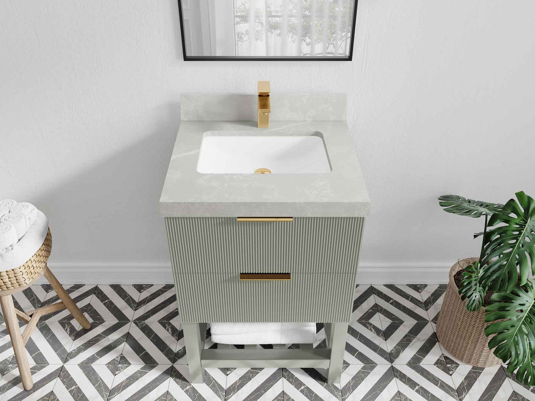 Catalina 24 in. W x 22 in. D Single Sink Bathroom Vanity - Willow Bath and Vanity