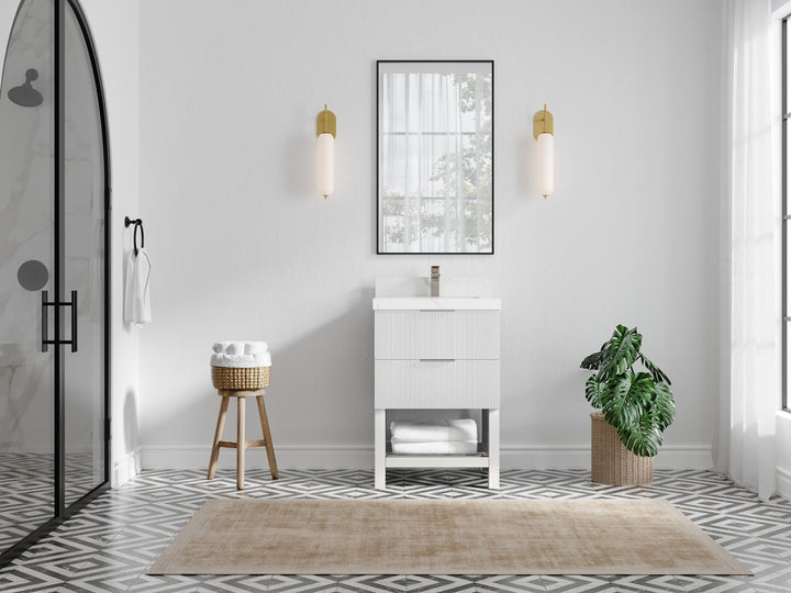 Catalina 24 in. W x 22 in. D Single Sink Bathroom Vanity - photo 4