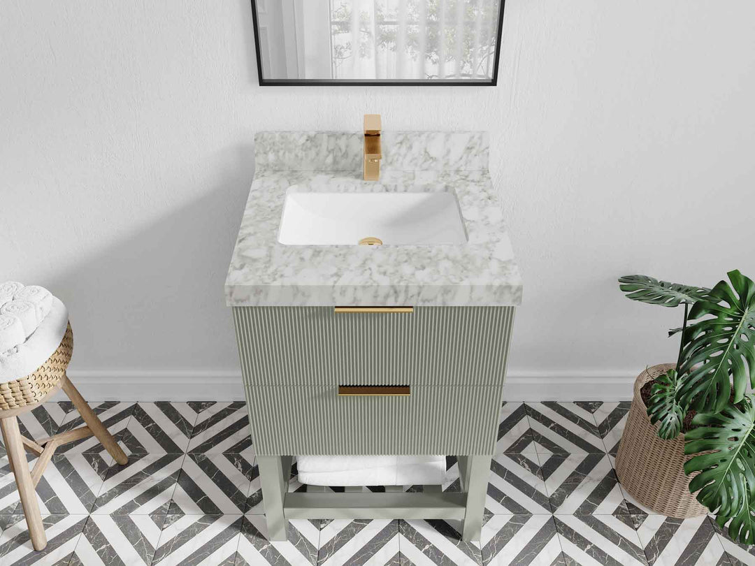 Catalina 24 in. W x 22 in. D Single Sink Bathroom Vanity - Willow Bath and Vanity