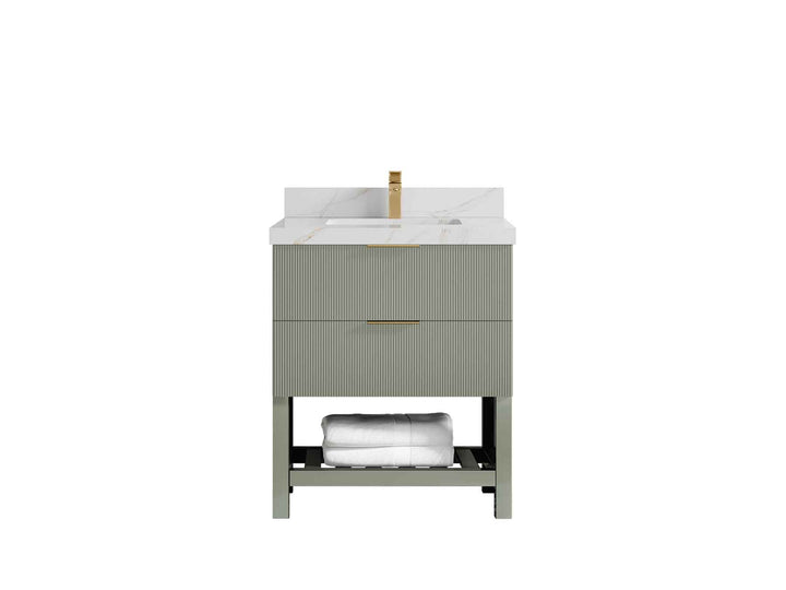Catalina 30 in W x 22 in D Free Standing Reeded Single Sink Bathroom Vanity - photo 20
