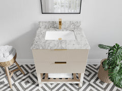 Catalina 30 in W x 22 in D Free Standing Reeded Single Sink Bathroom Vanity - photo 38