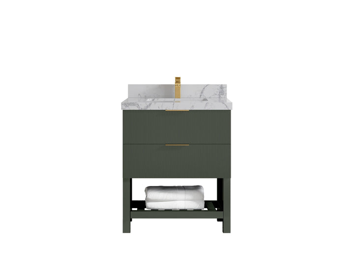 Catalina 30 in W x 22 in D Free Standing Reeded Single Sink Bathroom Vanity - photo 40