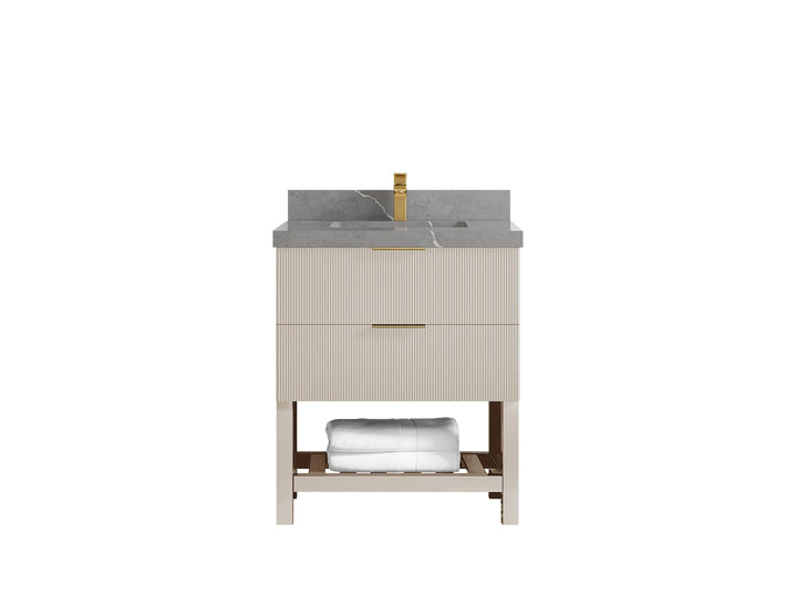 Catalina 30 in W x 22 in D Free Standing Reeded Single Sink Bathroom Vanity - photo 33