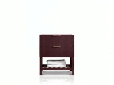 Catalina 30 in W x 22 in D Free Standing Reeded Single Sink Bathroom Vanity - Willow Bath and Vanity