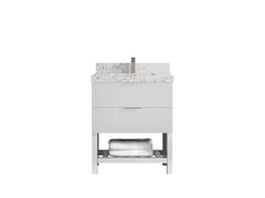 Catalina 30 in W x 22 in D Free Standing Reeded Single Sink Bathroom Vanity - photo 30