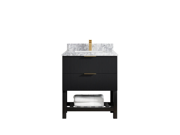 Catalina 30 in W x 22 in D Free Standing Reeded Single Sink Bathroom Vanity - photo 50