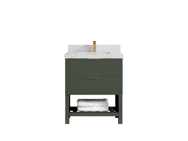 Catalina 30 in W x 22 in D Free Standing Reeded Single Sink Bathroom Vanity - photo 26