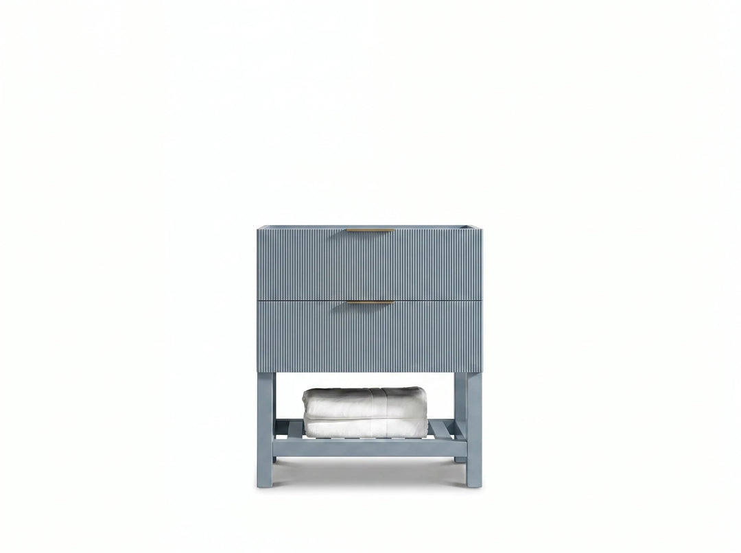 Catalina 30 in W x 22 in D Free Standing Reeded Single Sink Bathroom Vanity | 
              
                Blue Heather
                
                  
             - CAT_BLU_CA_PZ_30 - photo №3