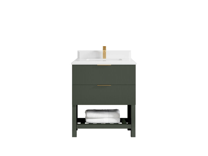 Catalina 30 in W x 22 in D Free Standing Reeded Single Sink Bathroom Vanity - photo 48