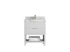 Catalina 30 in W x 22 in D Free Standing Reeded Single Sink Bathroom Vanity - photo 18
