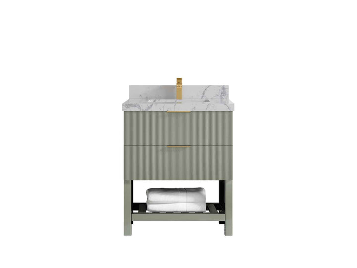 Catalina 30 in W x 22 in D Free Standing Reeded Single Sink Bathroom Vanity - photo 40