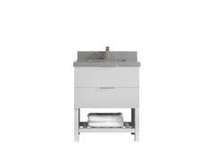 Catalina 30 in W x 22 in D Free Standing Reeded Single Sink Bathroom Vanity - photo 26