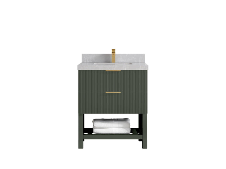 Catalina 30 in W x 22 in D Free Standing Reeded Single Sink Bathroom Vanity - photo 30