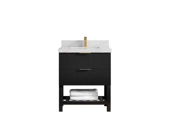 Catalina 30 in W x 22 in D Free Standing Reeded Single Sink Bathroom Vanity - photo 17
