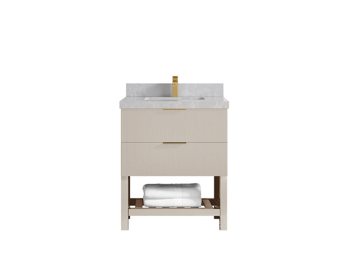 Catalina 30 in W x 22 in D Free Standing Reeded Single Sink Bathroom Vanity - photo 31