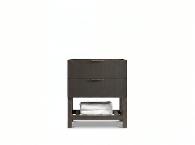 Catalina 30 in W x 22 in D Free Standing Reeded Single Sink Bathroom Vanity - Willow Bath and Vanity