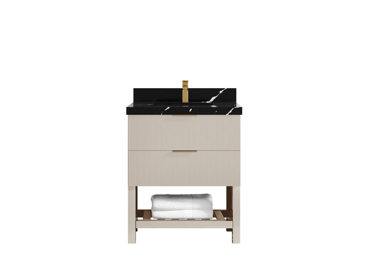Catalina 30 in W x 22 in D Free Standing Reeded Single Sink Bathroom Vanity - photo 9