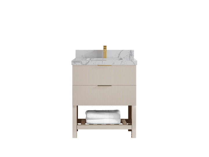 Catalina 30 in W x 22 in D Free Standing Reeded Single Sink Bathroom Vanity - photo 43