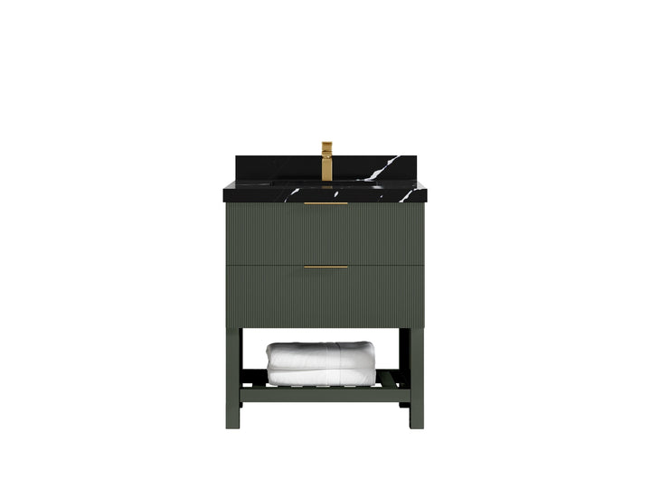 Catalina 30 in W x 22 in D Free Standing Reeded Single Sink Bathroom Vanity - photo 18