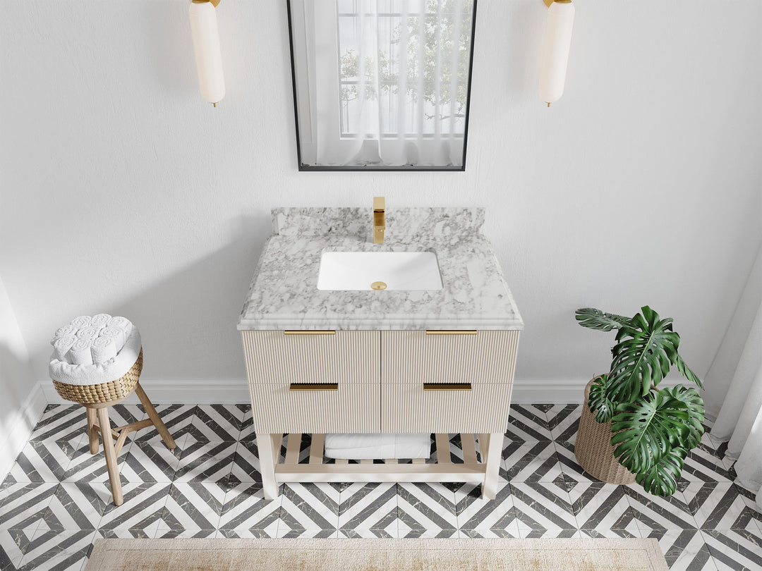 Catalina 36 in. W x 22 in. D Center Sink Bathroom Vanity - Willow Bath and Vanity