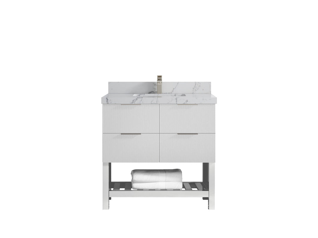 Catalina 36 in. W x 22 in. D Center Sink Bathroom Vanity - Willow Bath and Vanity