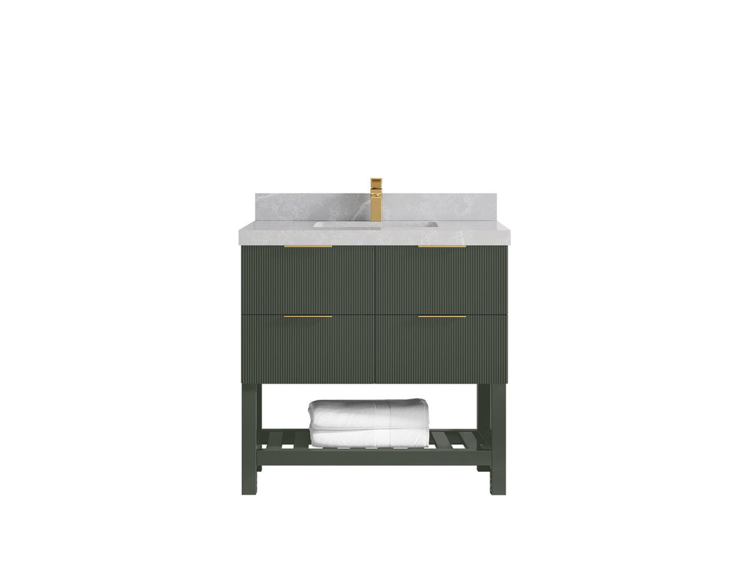 Catalina 36 in. W x 22 in. D Center Sink Bathroom Vanity - Willow Bath and Vanity