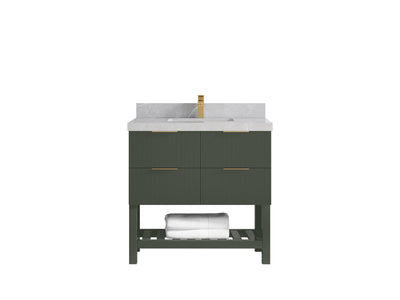 Catalina 36 in. W x 22 in. D Center Sink Bathroom Vanity - Willow Bath and Vanity