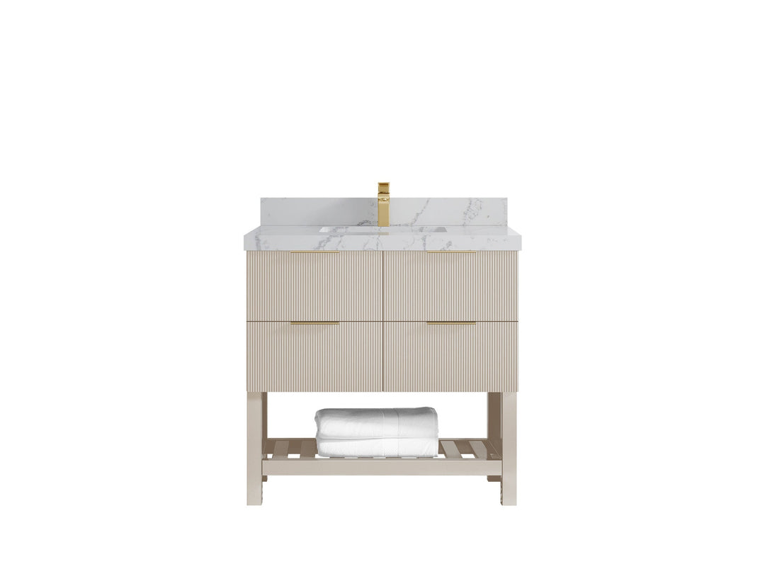 Catalina 36 in. W x 22 in. D Center Sink Bathroom Vanity - Willow Bath and Vanity