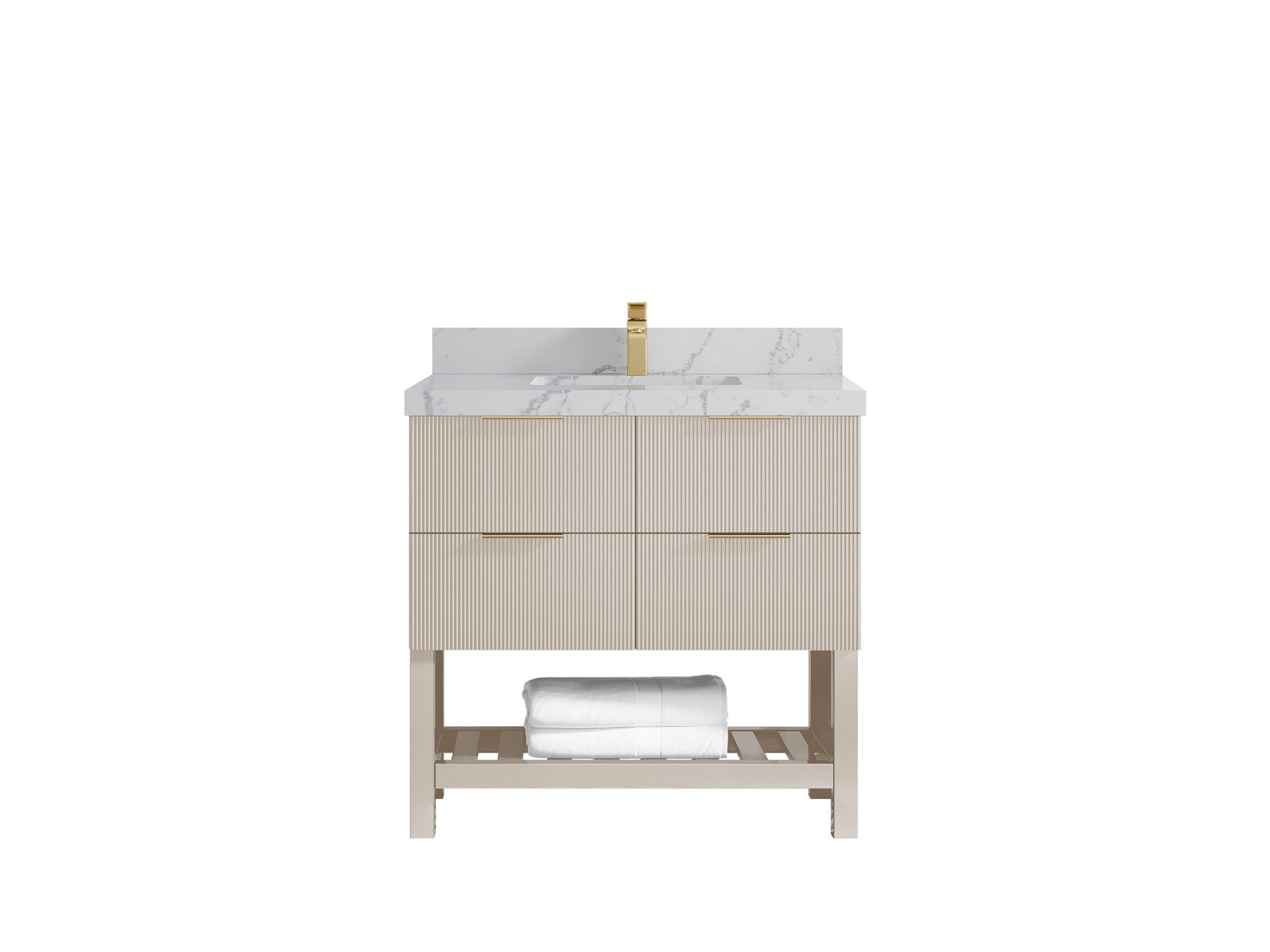 Catalina 36 in. W x 22 in. D Center Sink Bathroom Vanity - Willow Bath and Vanity
