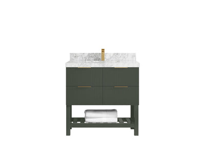 Catalina 36 in. W x 22 in. D Center Sink Bathroom Vanity - Willow Bath and Vanity