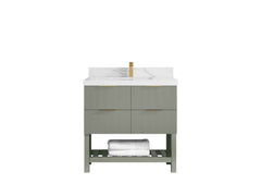 Catalina 36 in. W x 22 in. D Center Sink Bathroom Vanity - photo 13