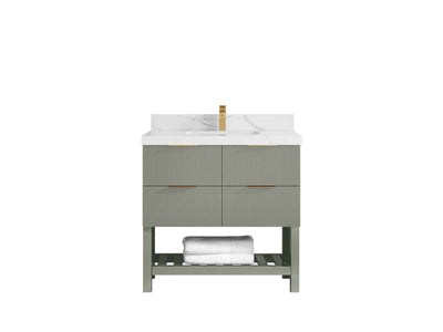 Catalina 36 in. W x 22 in. D Center Sink Bathroom Vanity - Willow Bath and Vanity