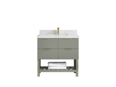 Catalina 36 in. W x 22 in. D Center Sink Bathroom Vanity - Willow Bath and Vanity
